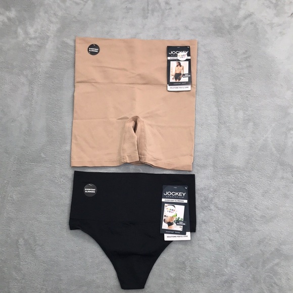 Jockey Everyday Slimming Thong & Slimming Shorts Size Small  New - Picture 1 of 14